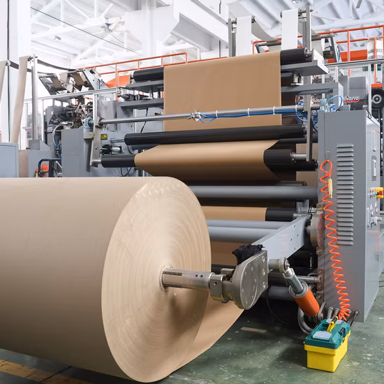 Máquina de saco de papel totalmente automática alimentada por rolo com alça giratória (WFD430)