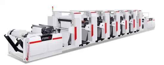 Máquina de impressão flexográfica de plástico/papel
